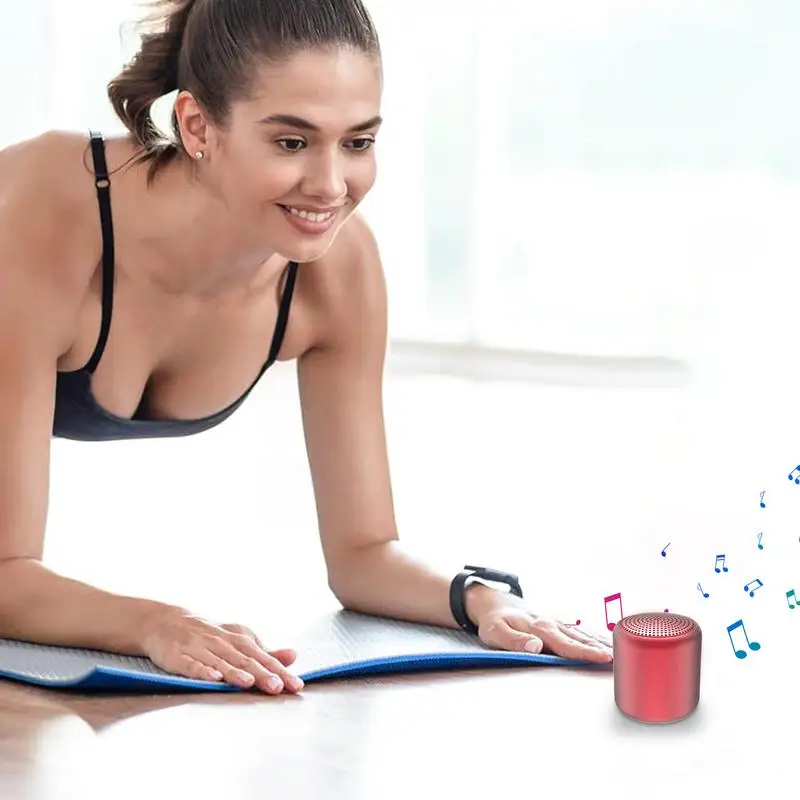 ポータブル屋外ワイヤレススピーカー、充電式、クリアベース、キャンプ、外出ビジネス用の小型ワイヤレススピーカー