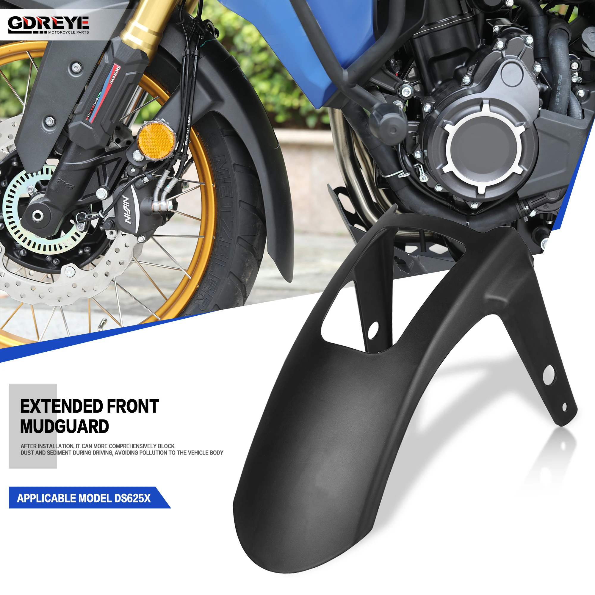 

For LONCIN VOGE DS625X 2024 2025 Motorcycle DS625X Front Mudguard Extension Fender Splash Guard Protector Accessories