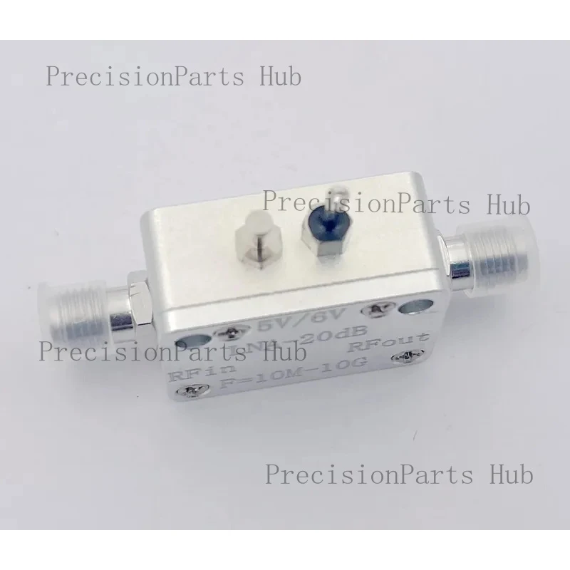 LNA RF Broadband Amplifier, 10 MHz-10 GHz, Excellent Flatness, P1dB = 20 DBm, Gain = 20 DB, Low-noise Amplifier