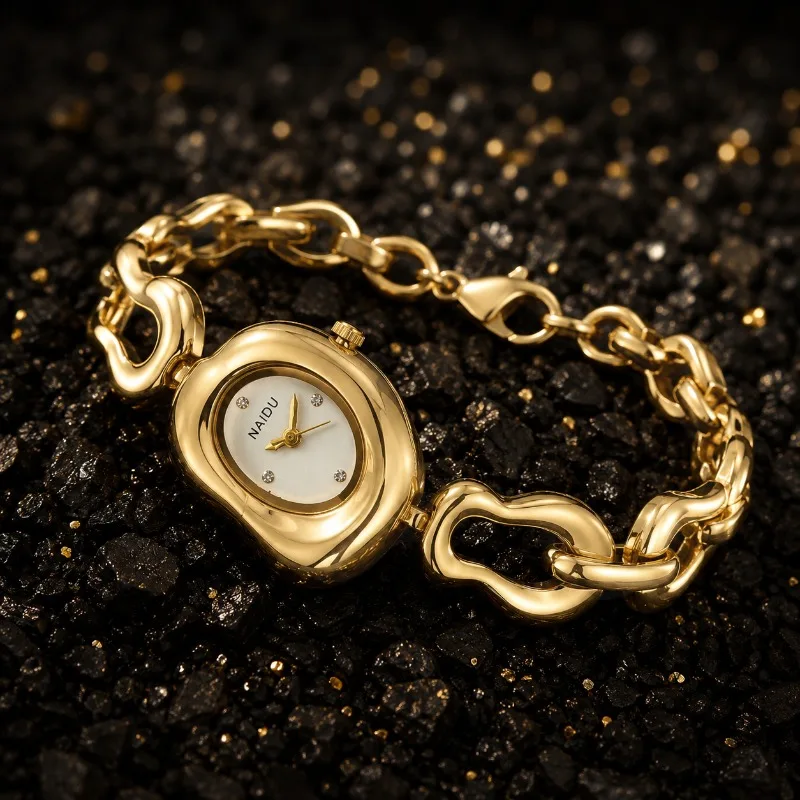New Personalized Ladies Wristwatches Vintage Jewelry Chain Bracelet Women Watches Fashion Luxury Gold Watch Female Clock Reloj