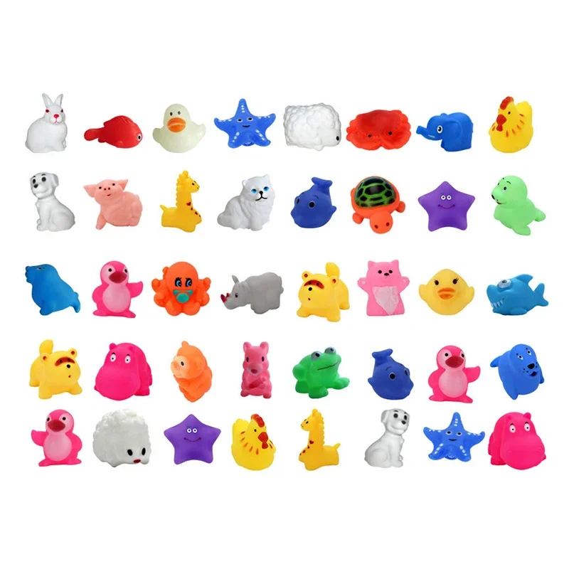 Pet Dog Toys Rubber Squeeze Sound Funny Animals Swimming Water Float Water Children Play Kids Bath Baby Toys