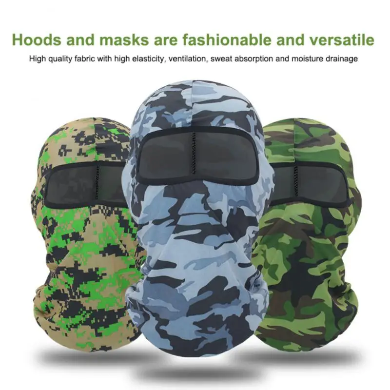 Tactical Baraklava Mask Summer Sunscreen Tight Walking Neck Motorcycle Head Cover Windproof Mask Outdoor Fishing Mask