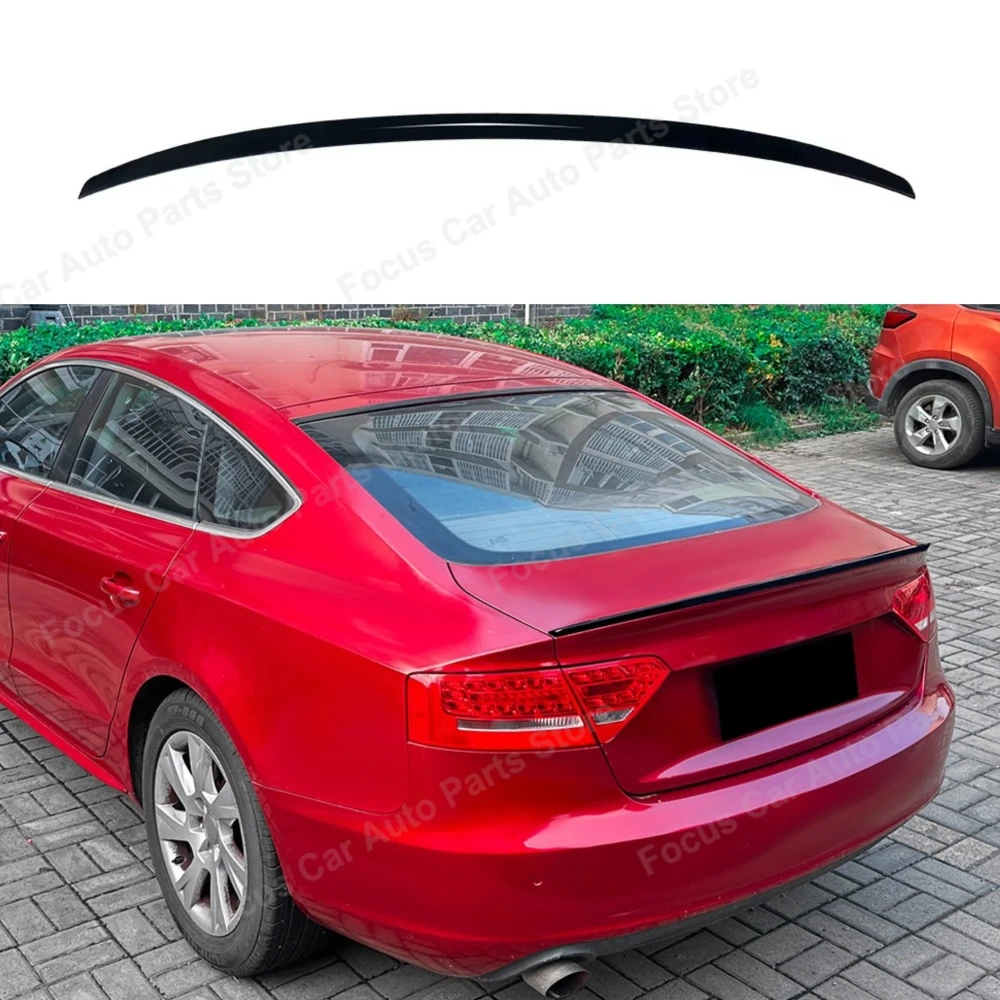 

For Audi A5 8T Sportback 4 Doors 2007-2016 Car Rear Trunk Spoiler Body Kits Tail Wing Carbon Fiber Look Tuning