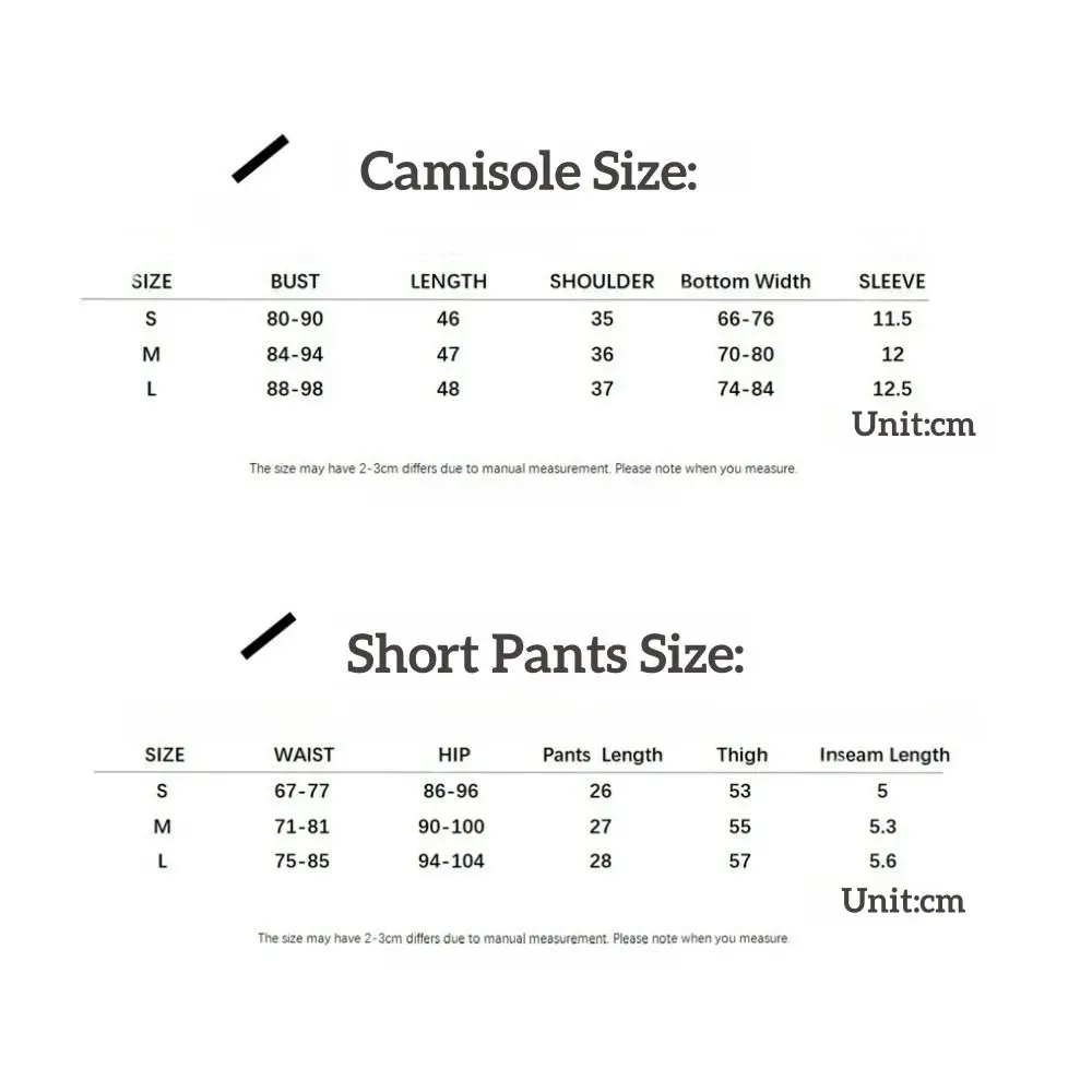 편안한 달콤한 반팔 잠옷 세트 얇은 하트 캐미솔 반바지 Nightdress Euffle Homewear 두 조각 Nightwear 여름