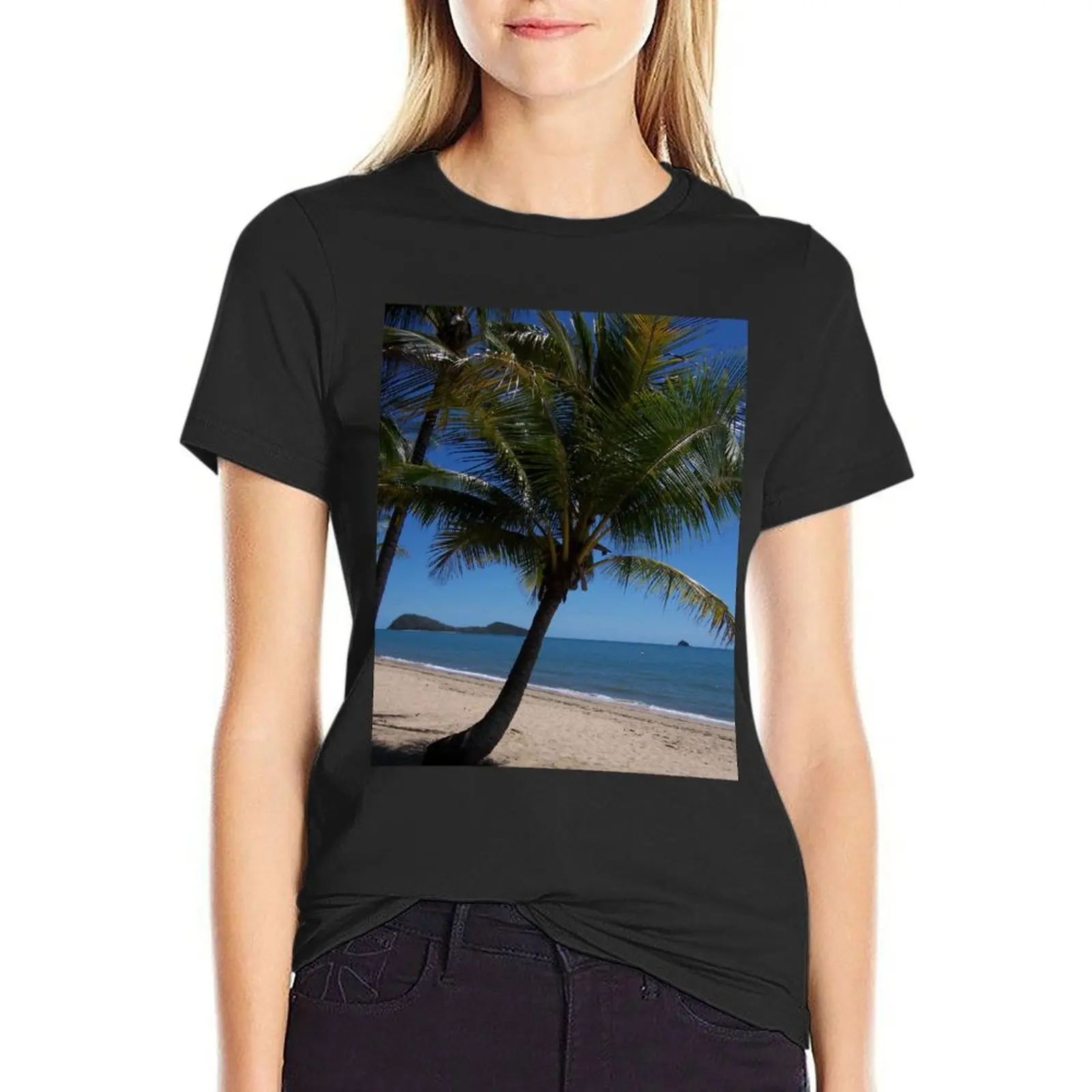 Palm Tree Palm Cove T-Shirt lady clothes tees graphic t-shirts for Women