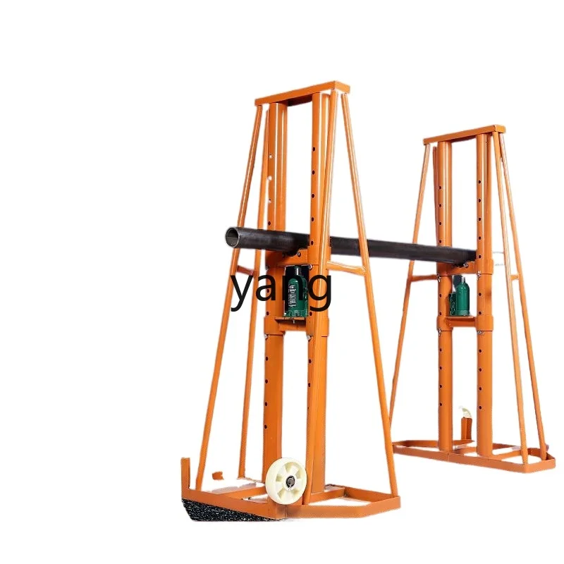 LH cable pay-off frame Hydraulic lift with brake trapezoidal electrical construction pay-off