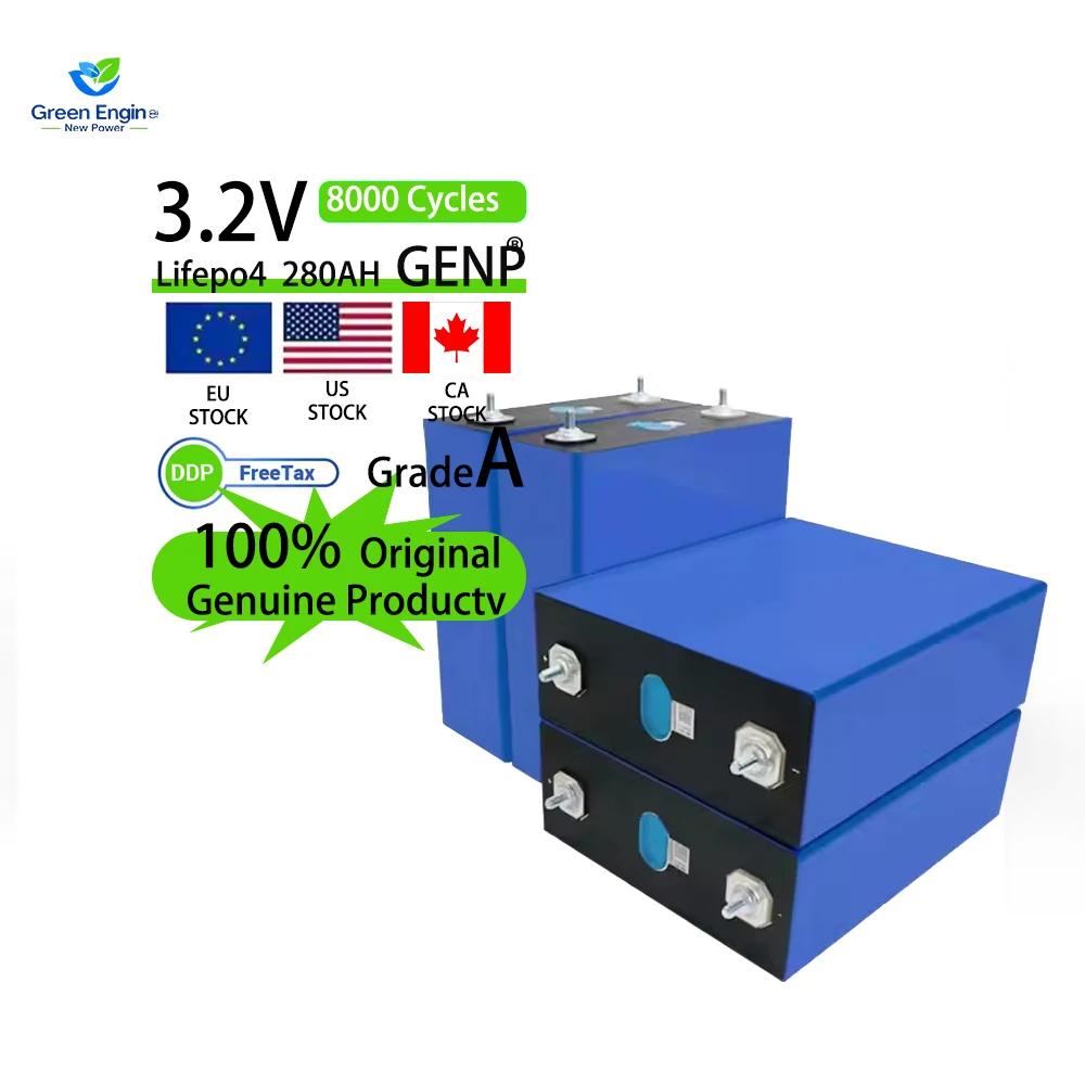 EVE Brand 280AH LiFePO4 Battery - 3.2V, Prismatic, Rechargeable for Energy Systems