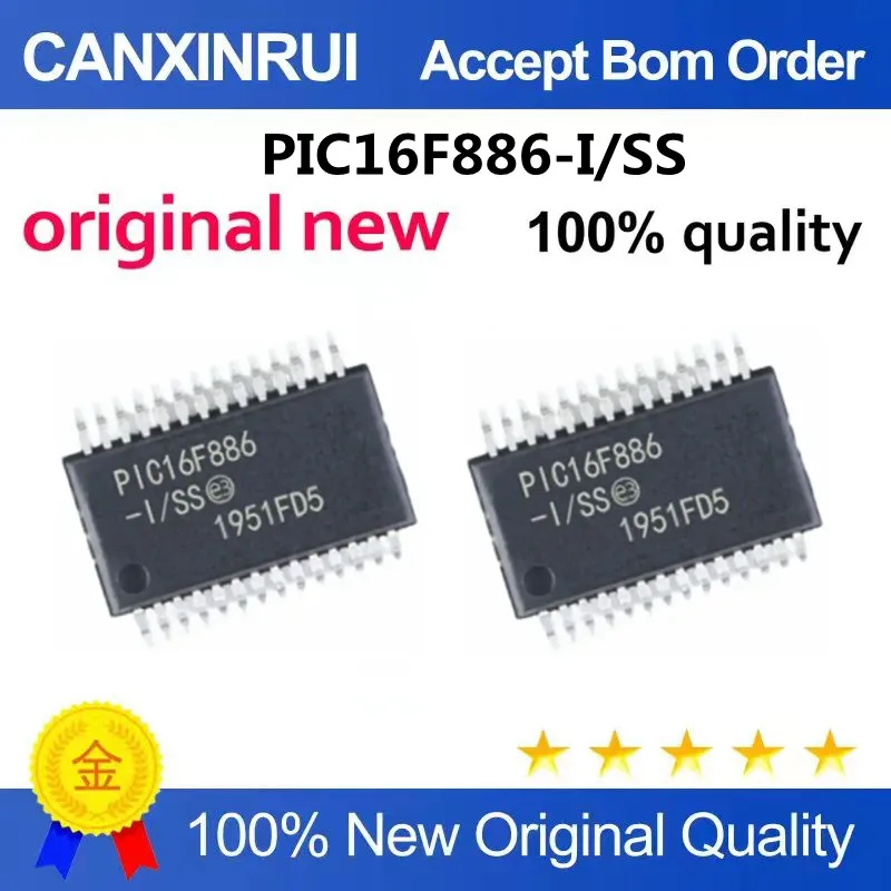 PIC16F886 PIC16F886-I/SS SSOP28 New original imported chip hot sale can be directly auctioned