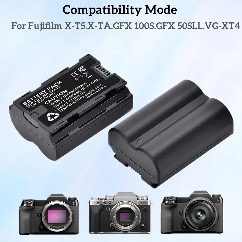 7.2V 3500mAh Power Battery for FujifilmNP-W235 & Compatible withFujifilm X-H2S, GFX 50S II,GFX 100S,X-T4,and VG-XT4