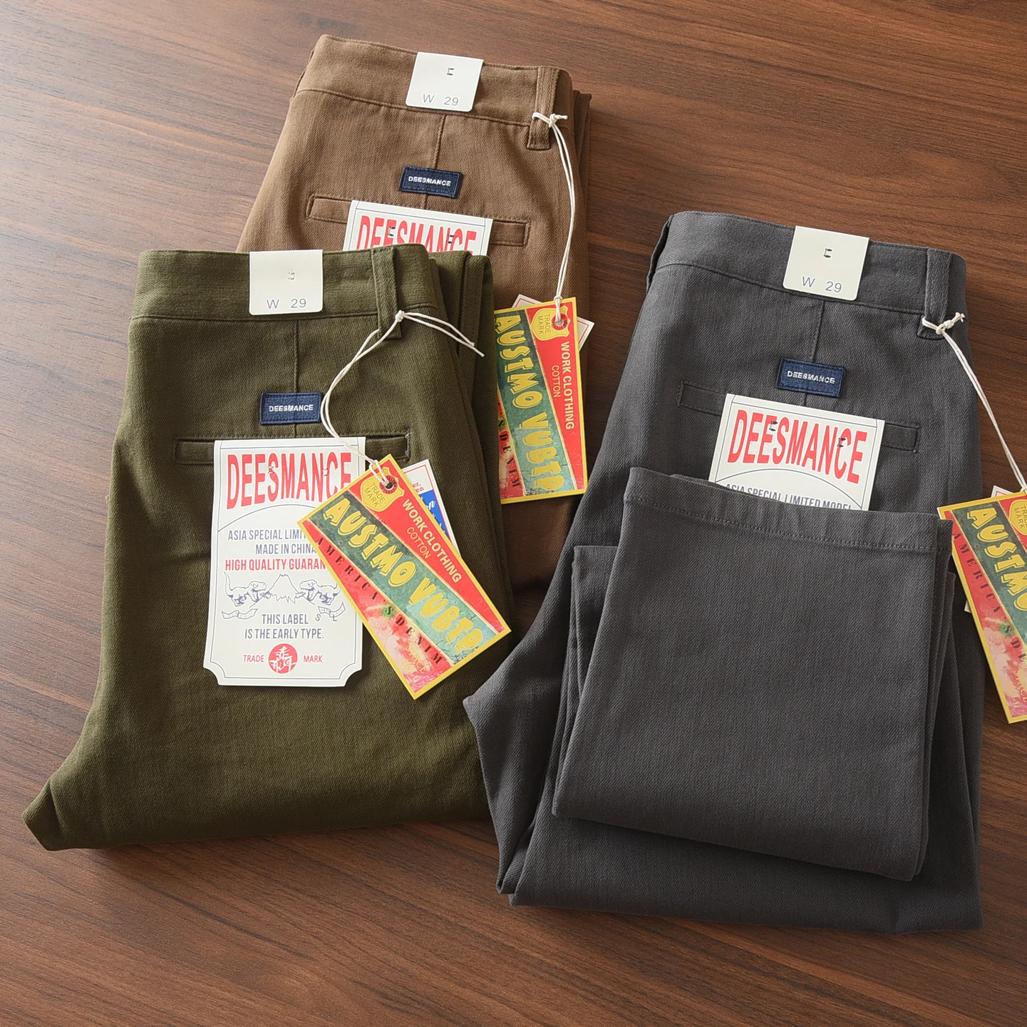 

Осень-зима, новые американские ретро тяжелые эластичные брюки-карго Miro, мужские модные простые прямые брюки из хлопка 97%