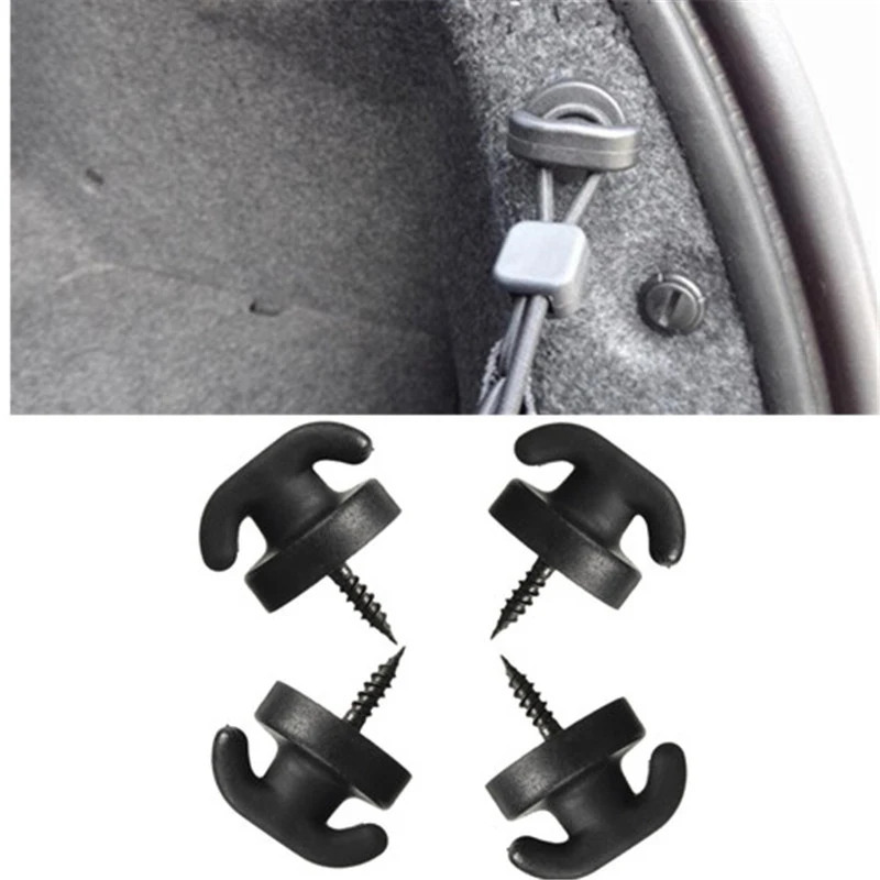 4x Universal Car Rear Trunk Down Hook For SsangYong Actyon Turismo Rodius Rexton Korando Kyron Musso Sports