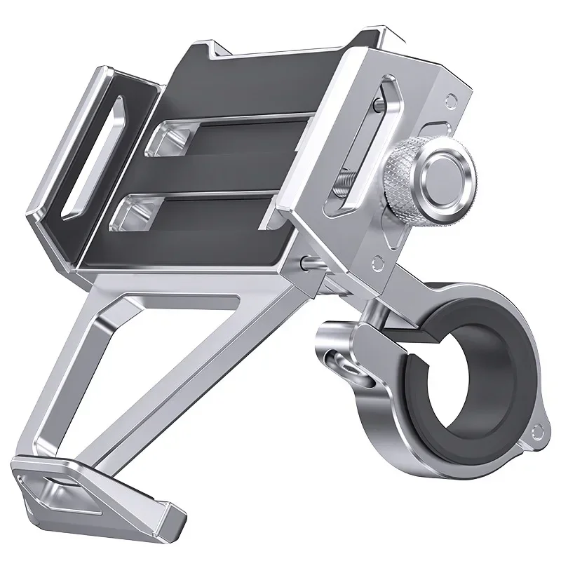 Aluminum Alloy Bicycle Phone Holder Adjustable Anti Shake Universal Stable Phone Mount For Electric Road Bike Scooter Handlebar