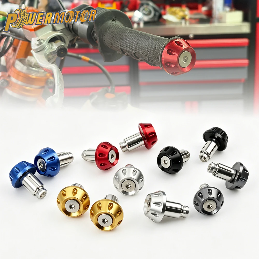 Motorrad Lenkerendstopfen 18MM Aluminium Anti-Vibrations-Lenkerenden für Dirt Bike Motocross Universelle Modifikationszubehörteile