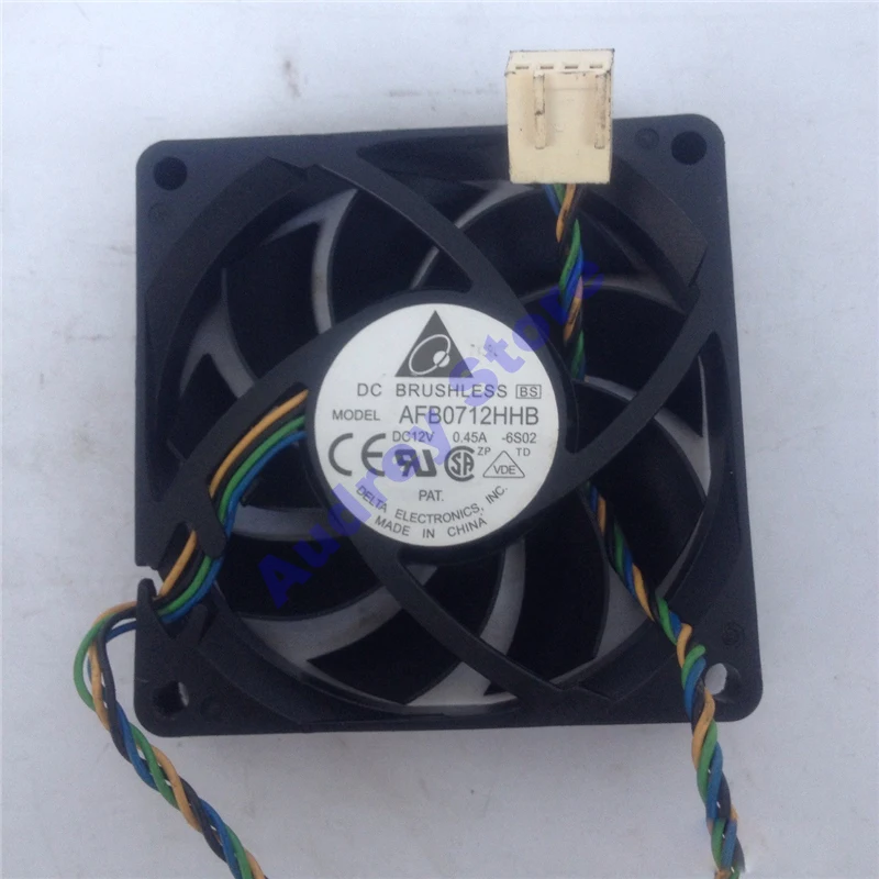 

Original Delta AFB0712HHB 0.45A 12V CPU Radiator fan 7015 4 pin PWM 5000rpm air blower