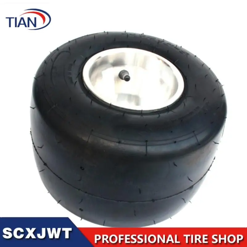 NEW 10X4.50-5 11x7.10-5 Tubeless Rubber 4PR Tire With Aluminum Alloy Rim – ATV UTV All-Terrain Go Kart Rear Wheel
