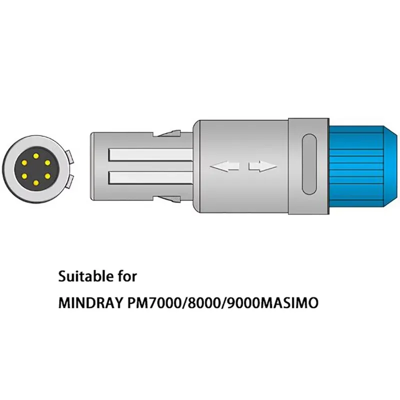 Spo2 Probe Sensor Cable Compatible for MIN*DRAY PM7000/8000/9000 MASSIMO Adults/children/ Finger Clip