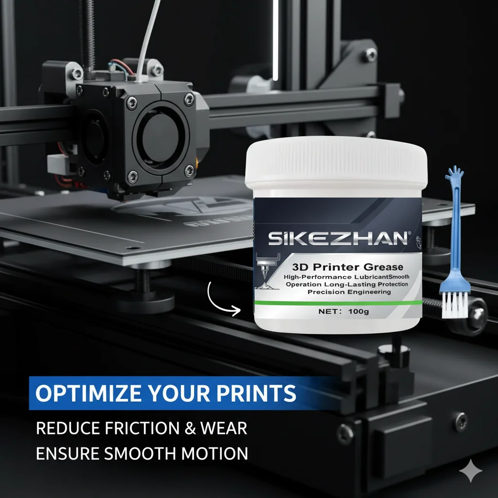 Ultimate 2-in-1 3D Printer Grease:High-Temp Lubricant & Thermal Paste for Lead Screws,Rails. Prevents Rust,Ensures Smooth Motion