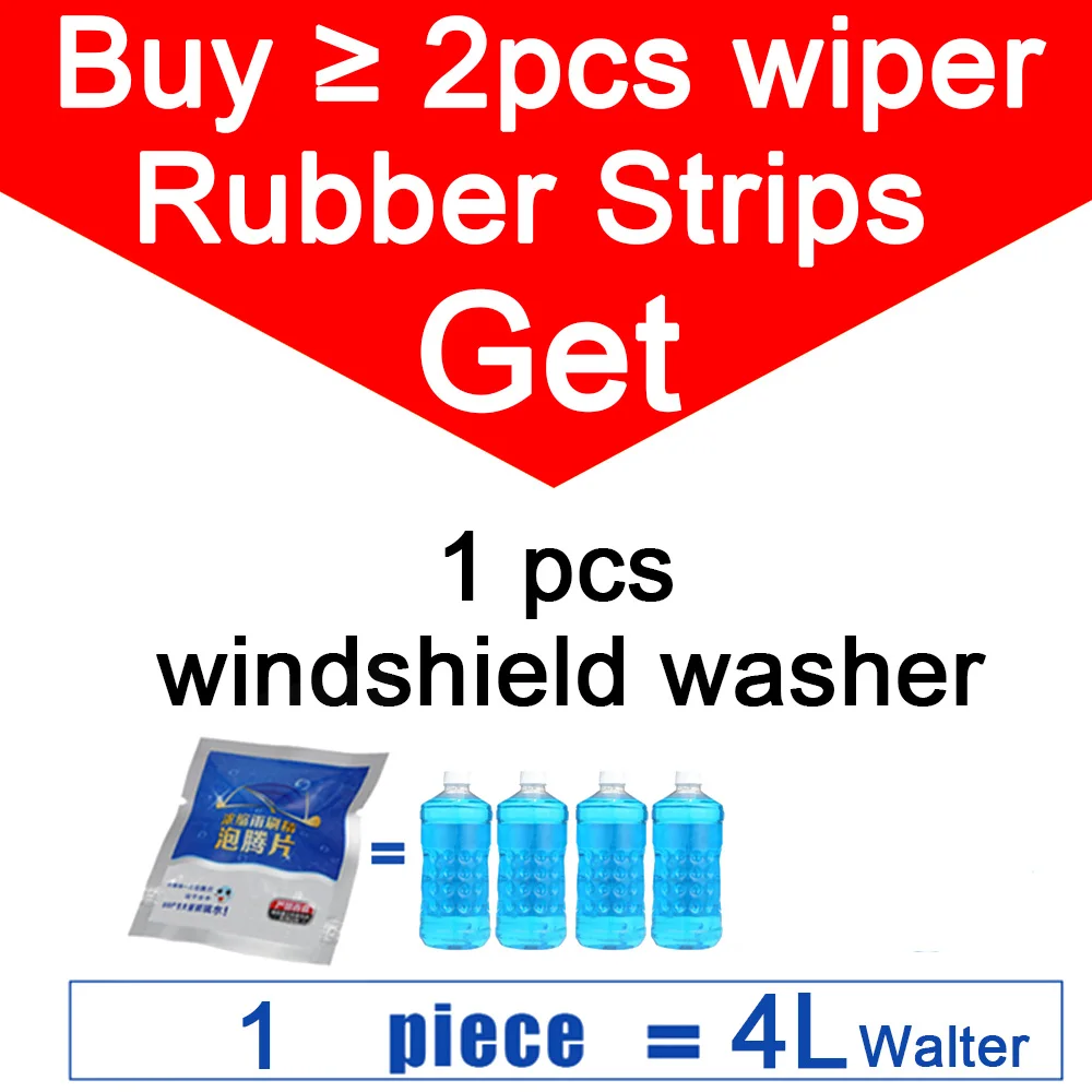 2pcs Car Wiper Blades Windscreen Vehicle Insert Rubber Strip (Refill) 8mm Soft 14\