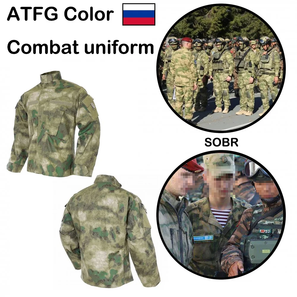 

Russian Sobr Green Ruins Atfg Anti-scratch Gingham Wear Resistant Human Cs Combat Suit Set