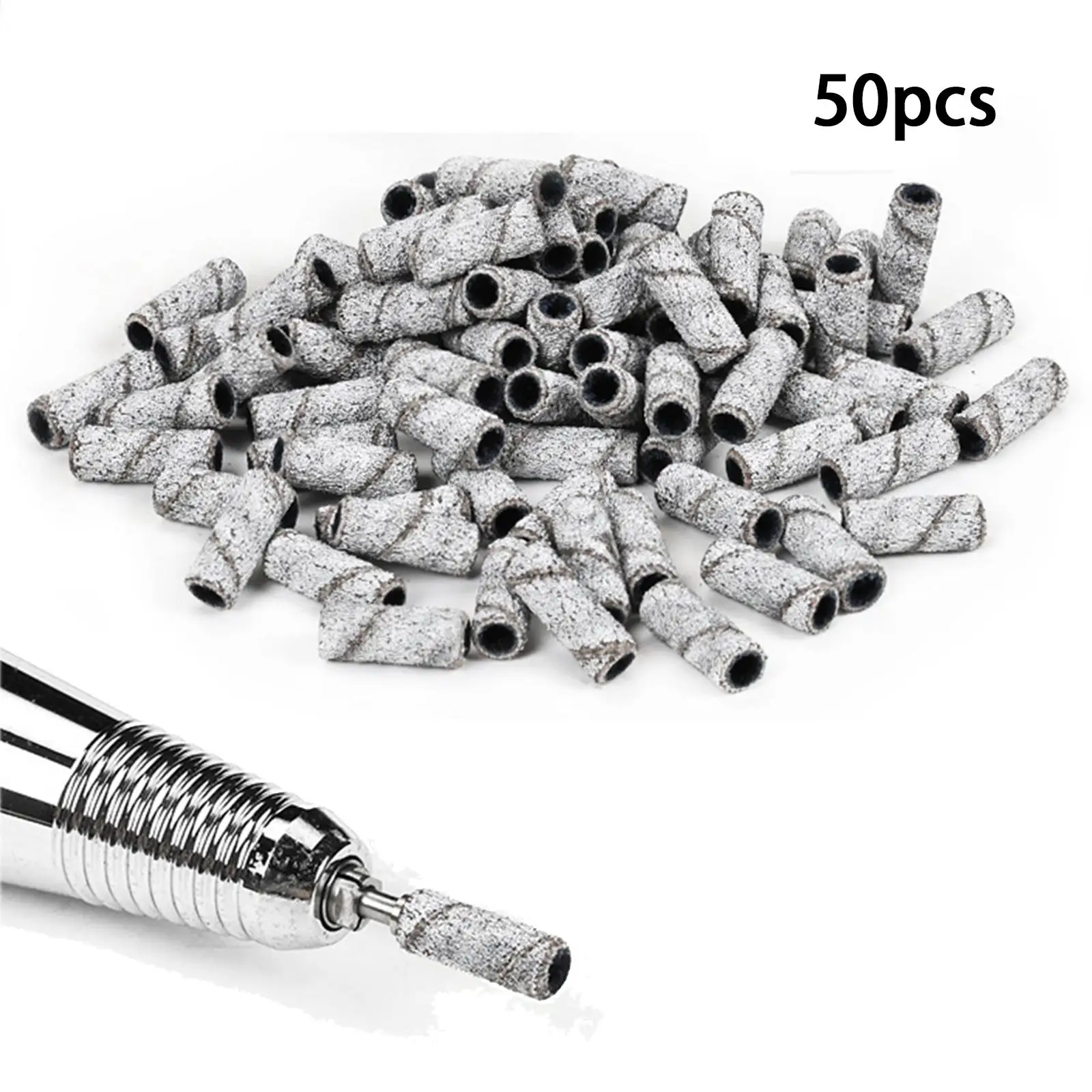 Bandes de ponçage pour Nail Art, 3x50 pièces, têtes de meulage pour vernis à ongles à roulement de 3.1mm, Style C