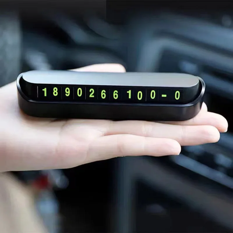 Car Temporary Parking Card Phone Number Card Plate Telephone Number Car Park Stop In Car-styling Automobile Accessories