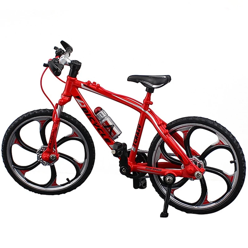 Mini Alloy Finger Bicycle Model Racing Toy Creative Simulation Metal Mountain Bike Set Collection Toys For Boys