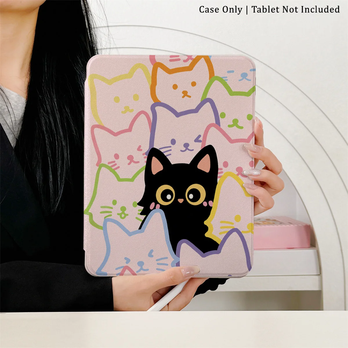 

360 ° Вращающийся складной чехол для легкой защиты вашей подушечки: совместим с iPad Air 6, Air 5,4,10,2024, air m3/a16 2025