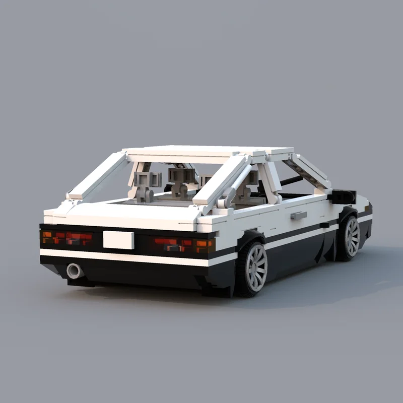 NEW 706 PCS Creative White Car Technical Bricks Customize Model Display Block Toys For Kids DIY Assembly Surprise Birthday Gifts