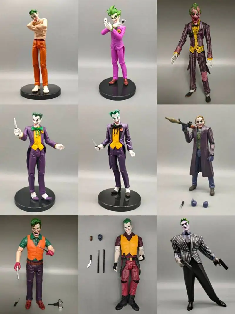 Em estoque filme e quadrinhos 16cm super vilão coringa figura de ação boneca modelo de mesa perfeito presente surpresa de férias para fãs