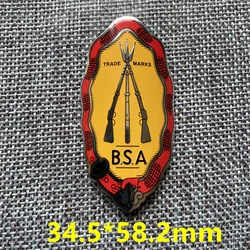 2 Pieces BSA Bike Head Badge Aluminum Decals Stickers For MTB BMX Folding Bicycle Front Frame Cycling Accessories emblem