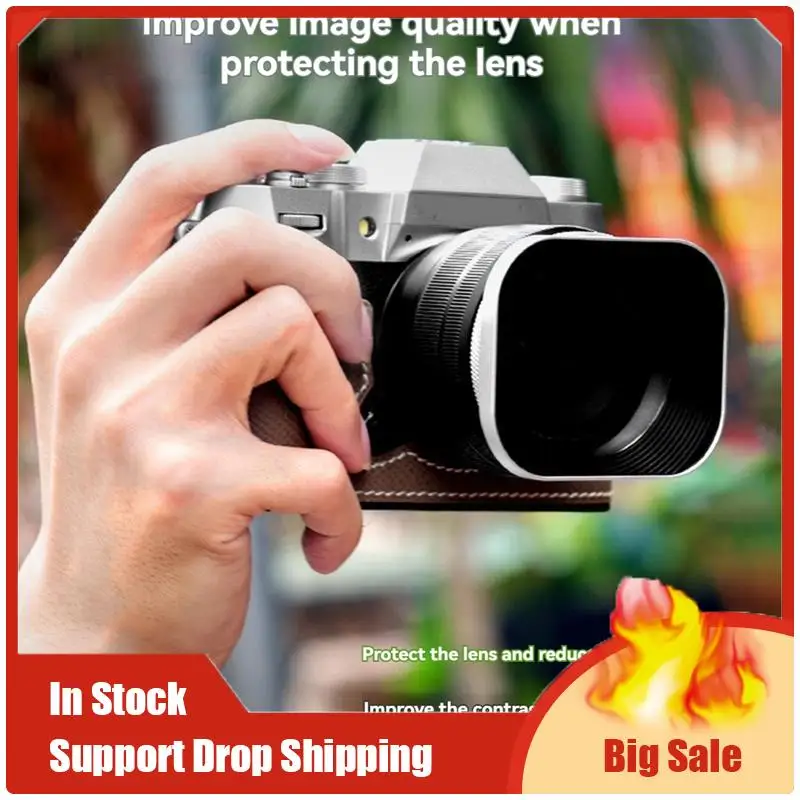 최고 거래 DSLR 카메라 사진 액세서리 용 사각형 미러리스 카메라 렌즈 후드 52Mm 렌즈 후드