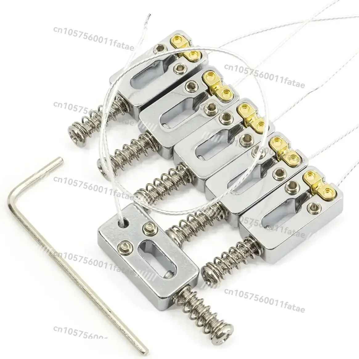 

Piezoelectric device with string pitch 10.5mm, piezoelectric bridge for electric guitars, vibrato bridge string saddle