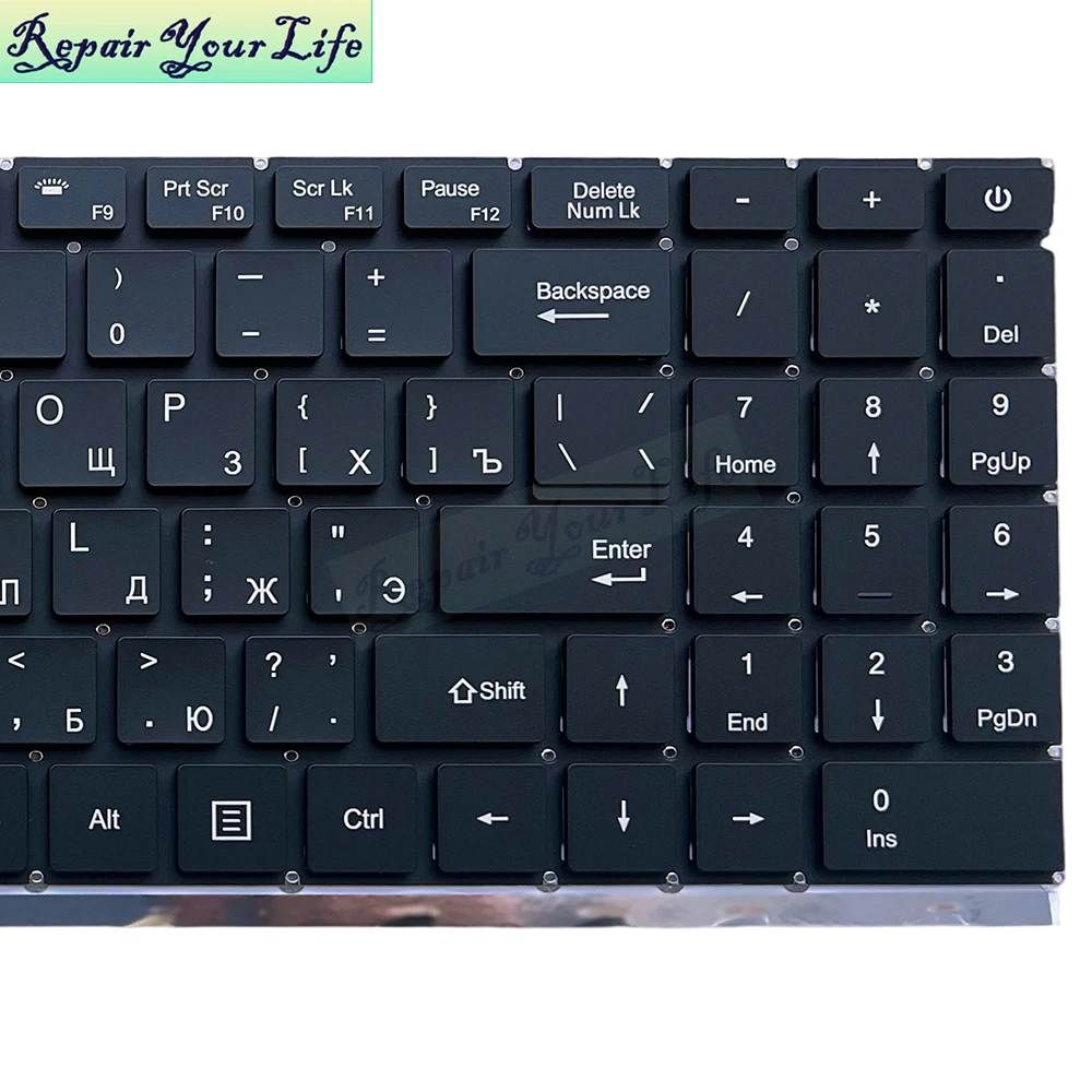US UI RU Backlit Keyboard For Acer Aspire Lite AL15-52H Aspire 3 A325-53 English Russian Keyboards Notebook Parts Black Keycaps