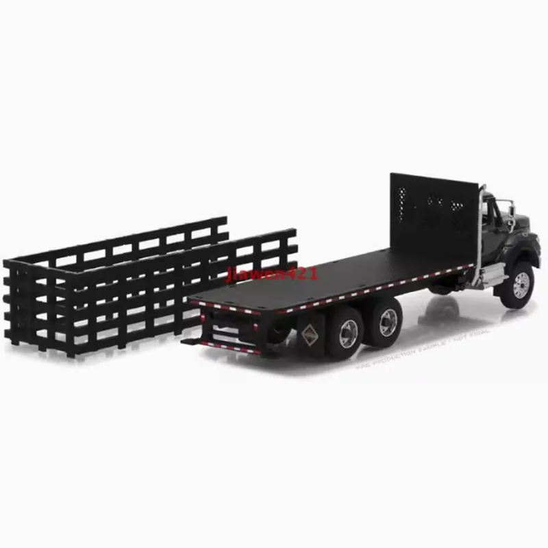 GreenLight Alloy 1:64 2017 International WorkStar Platform Stake Truck Car Model Classics Adult Souvenir Gift Static Display