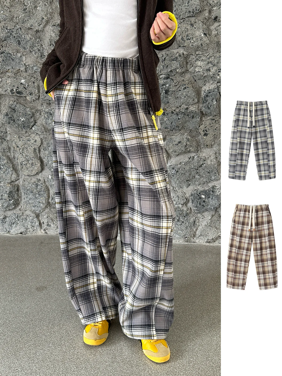 

Новые брюки REREK: эластичный пояс, цветной тканый узор, имитация шелка, длинные, повседневные, свободного кроя, женские.