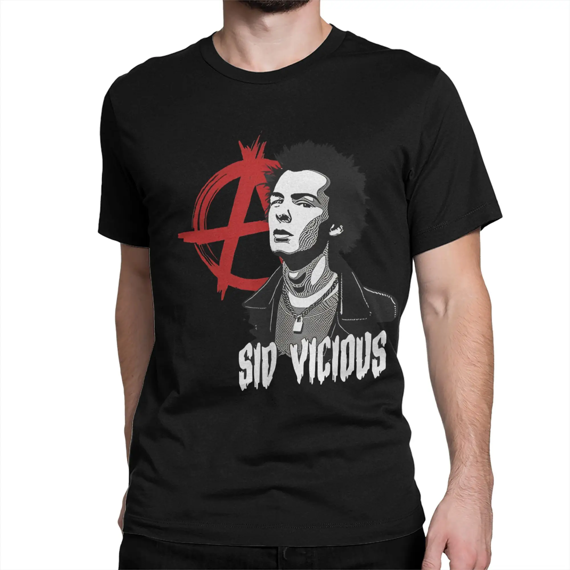 Sid Vicious Music Punk Rock Men Women T Shirt  Fun Tee Shirt Short Sleeve Round Collar T-Shirts 100% Cotton 4XL 5XL Clothing