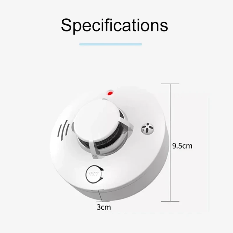 Tuya Smoke Alarm Fire Protection Smoke Detector Smokehouse Combination Fire Alarm Home Security System