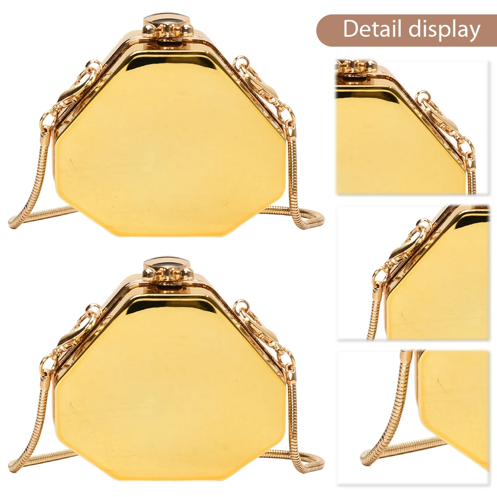 

Блестящая акриловая модная сумка для губной помады с цепочкой и ремешком, мини-сумка через плечо, вечерняя сумка для женщин и девушек