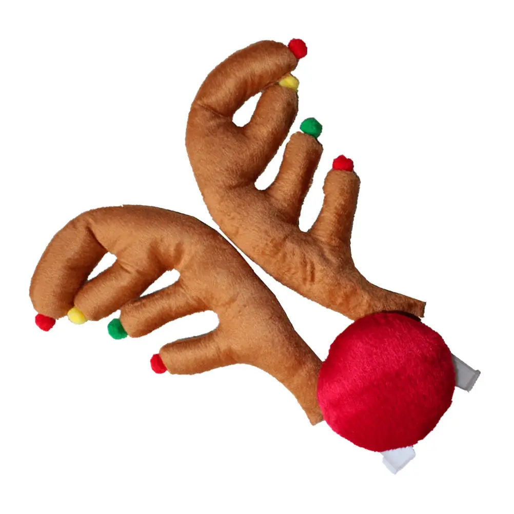 

Car Reindeer Antlers Set 2 Window Antlers 1 Red Nose Christmas Car Decorations Xmas Vehicle Antler Nose Kit Fun Holiday Decor