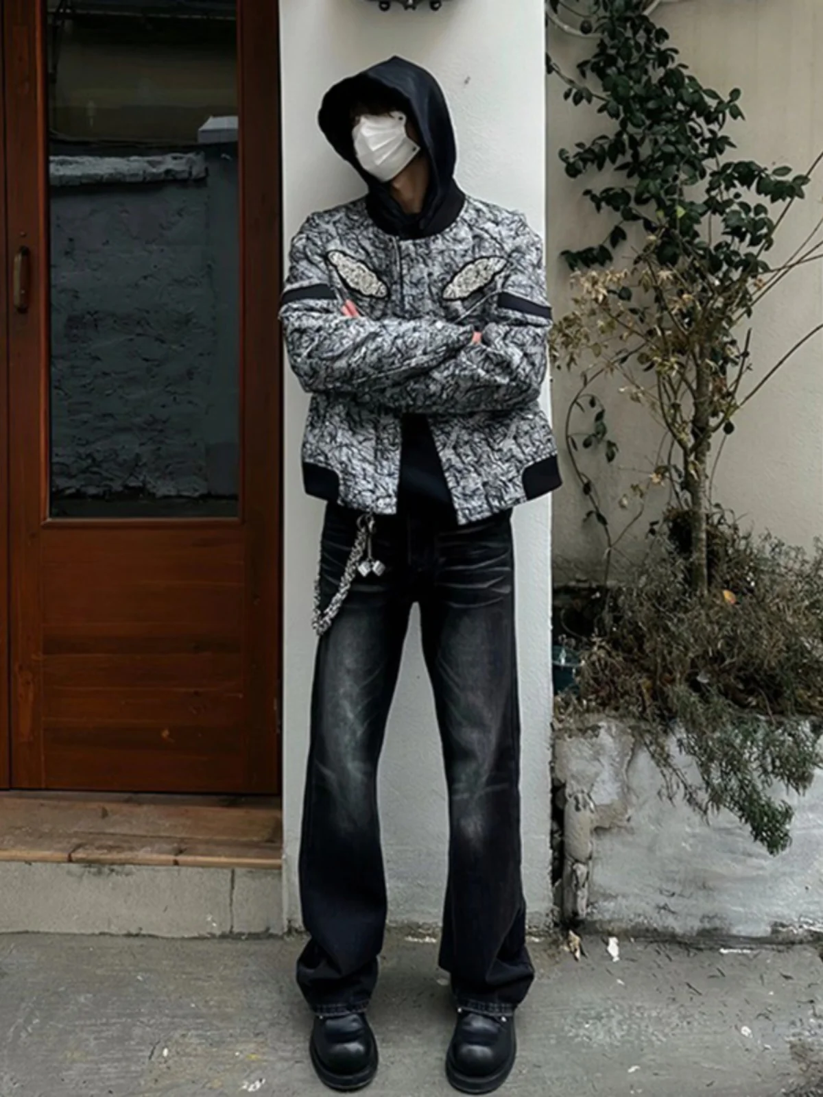 

Мужские джинсы прямого кроя Slim Fit, весенне-осенние, из денима, в стиле High Street, модные и стильные, для подростков, длинные брюки