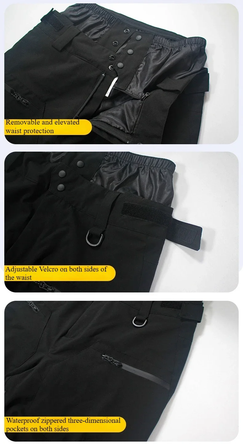 Neue Ski Hose Solide Schnee Frauen Winddicht Wasserdichte Schnee Hosen Warme Atmungsaktive Verdickte Winter Outdoor Snowboard Hosen – Detail 16