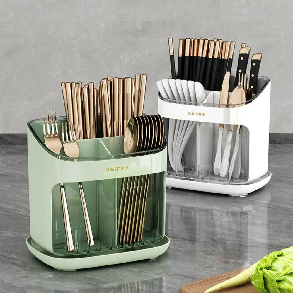 Chopstick Cage Multifunctional Detachable Drainage Tray Large Storage Kitchen Rack Tableware Storage Holder