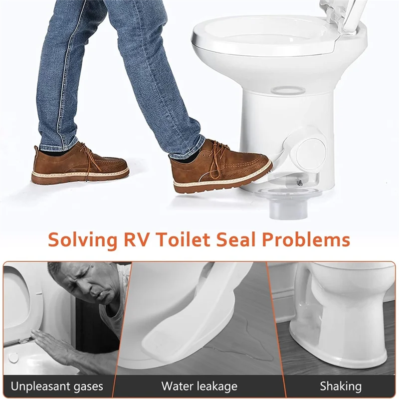 

RV Toilet Seal And 3 Inch Socket RV Toilet Flange Kit, 385345892, 385311652, 385311658, For RV 300/310/320