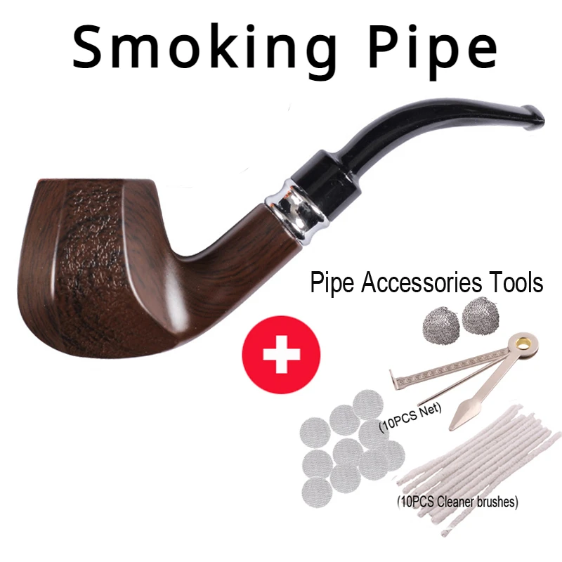 New Handmade Resin Healthy Smoke Pipe Reducing Tar Circulation Tobacco Pipe Microfilter old style Cigarette filter Gift for Men