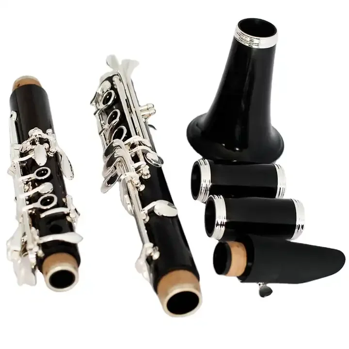 

Professional Ebony Silver Plated Bb Clarinet Instrument