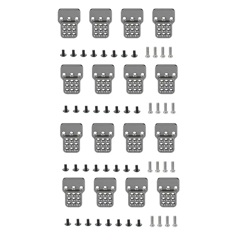 ABUM-16X Metal Adjustable Shock Absorber Bracket Extender Seat For WPL C14 C24 C34 C44 B14 B16 B24 B36 1/16,Titanium