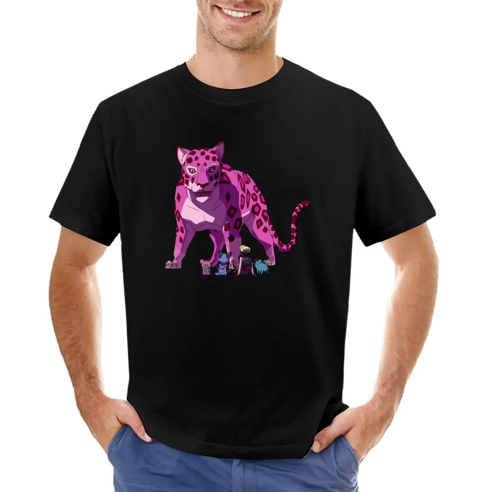 Mega Jaguar Kipo - Kipo And The Age Of Wonderbeasts T-Shirt customizeds kawaii clothes new edition T-shirt men