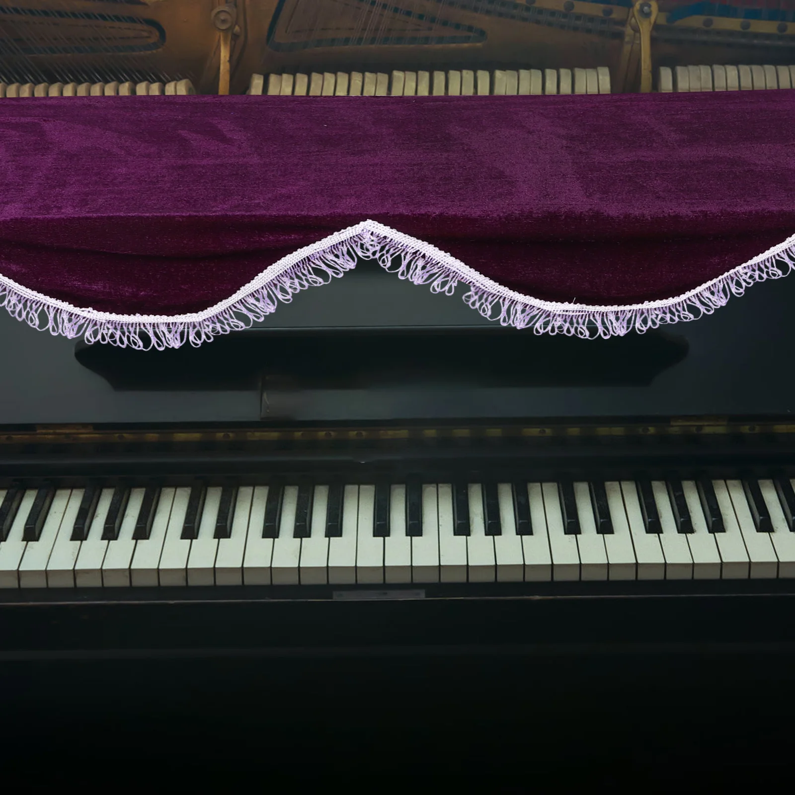 

Embroidered Piano Cover Keyboard Musical Instrument Electrical Protector Decorative