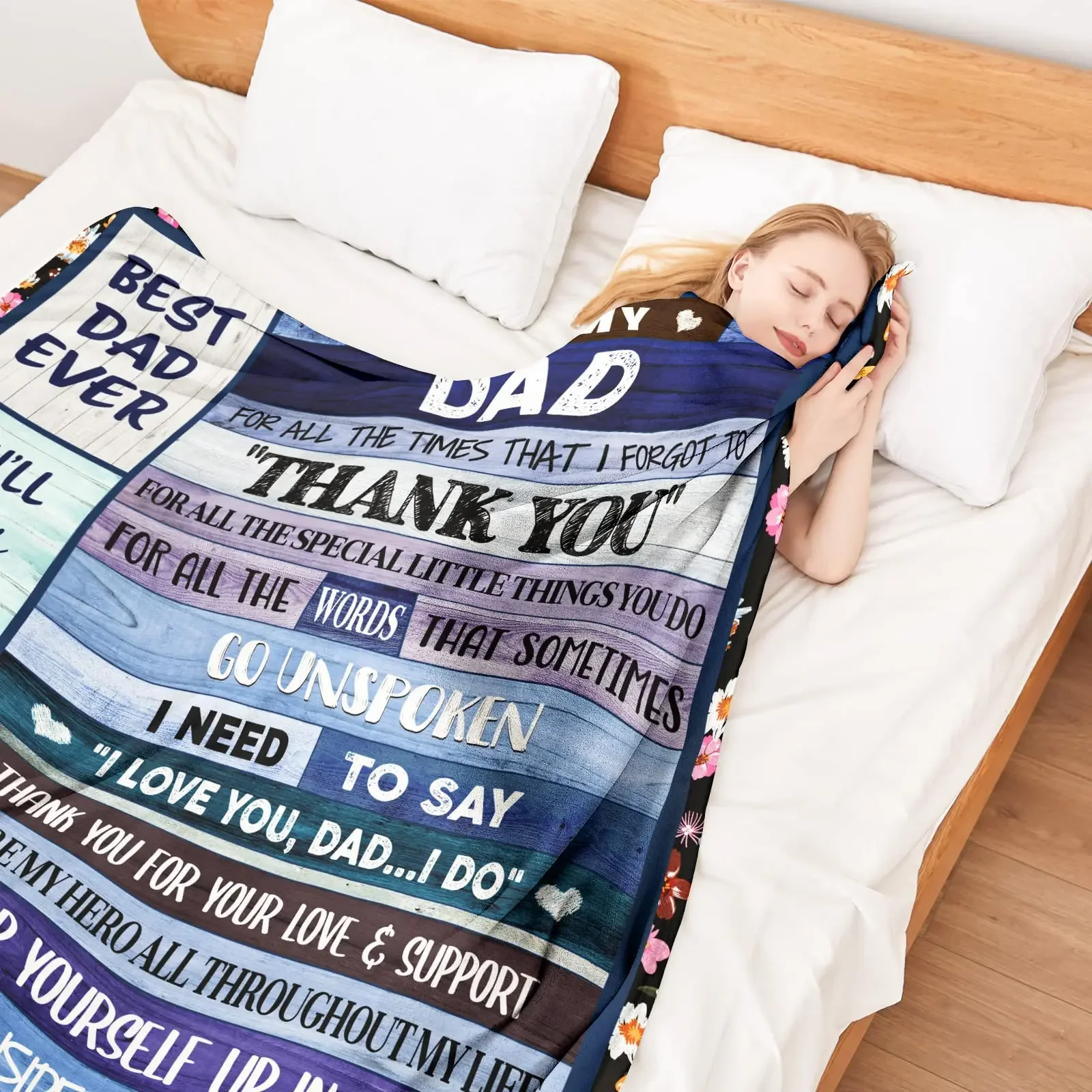 Dad gift blanket, Father's Day, Christmas gift