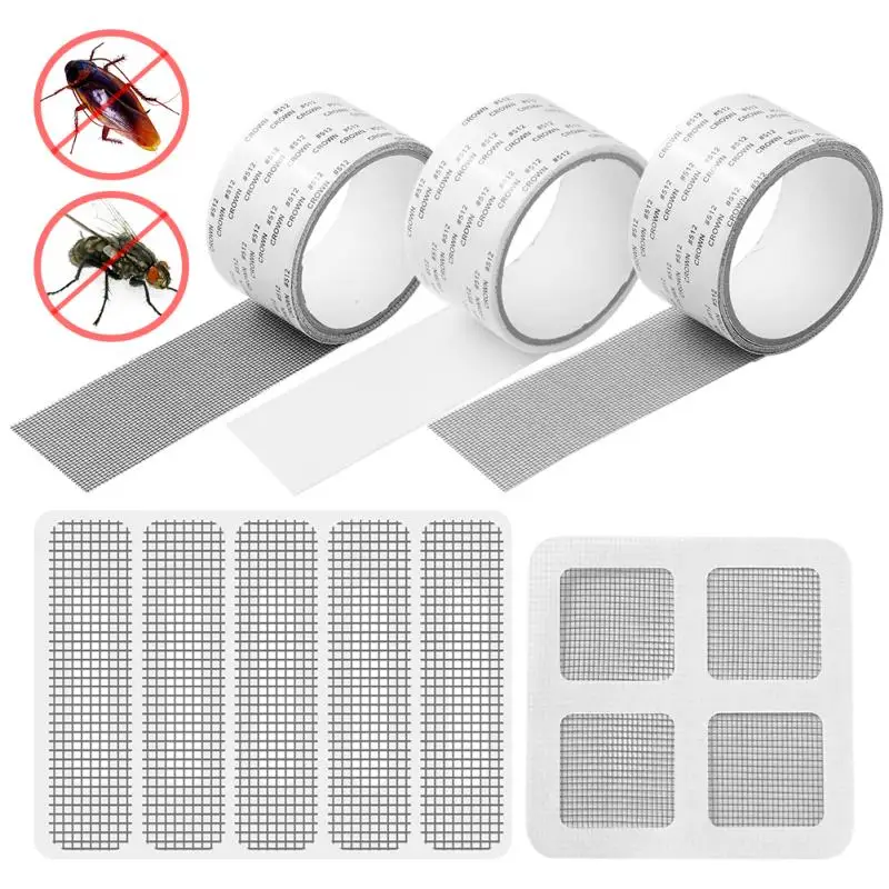 

screen door repair mesh patches window door waterproof patch self-adhesive super fix anti-insect door mosquito net mesh broken